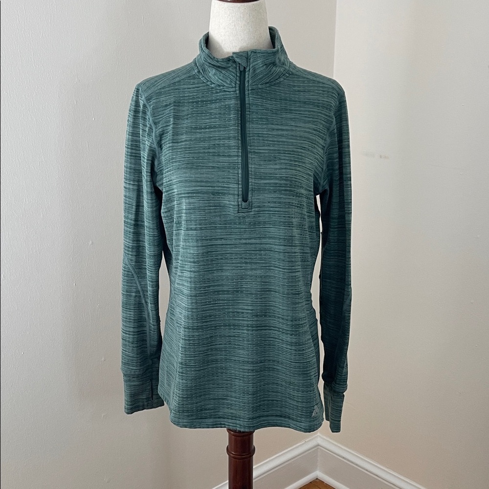 EMS Techwick Quarter Zip Pullover Women’s M Green Athletic Top